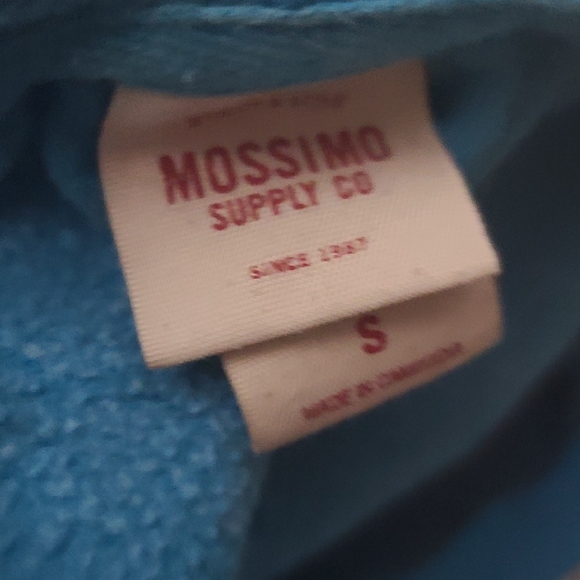 Moschino Blue Hoodie with front zipper and a Hoodie. Size Sm/med can fit a med 2 - Picture 8 of 13